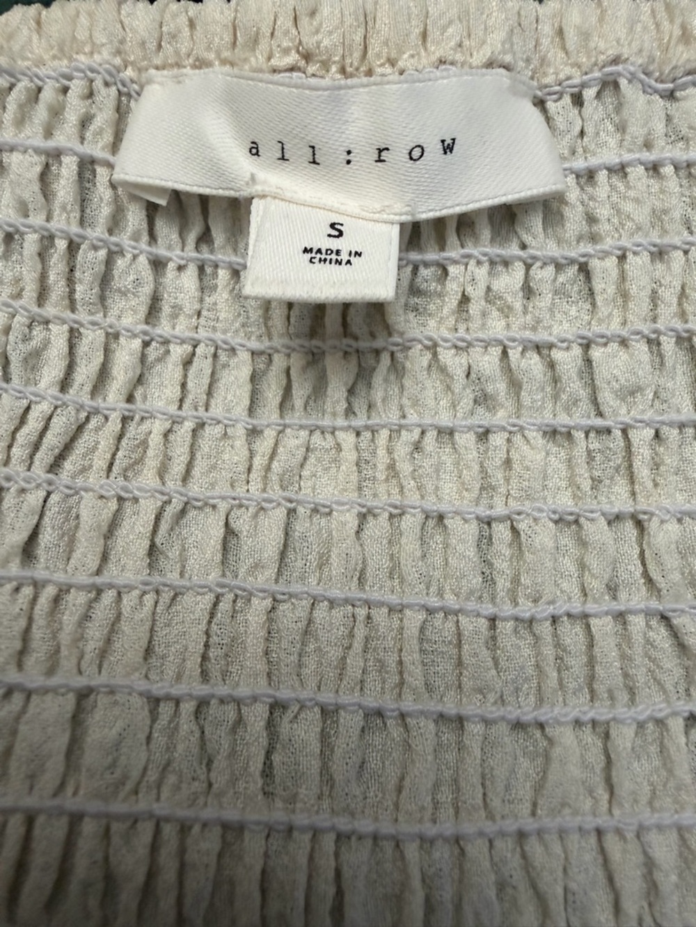 All Row Ivory Square-Neck Puff Sleeve Maxi Dress - Picture 7 of 9